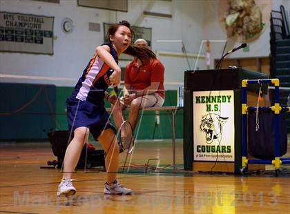 Thumbnail 1 in Nassau County Girls Badminton Final  photogallery.