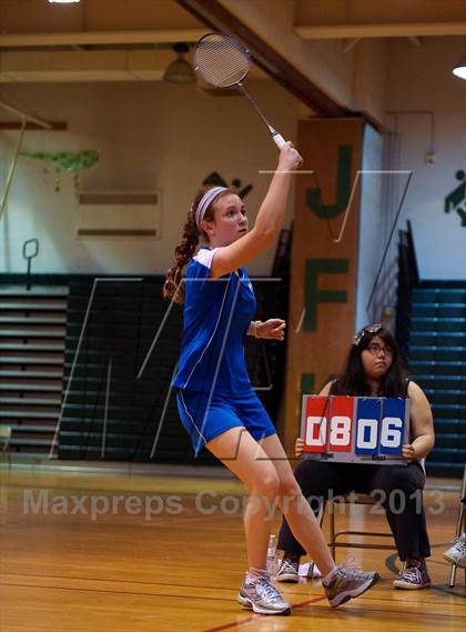 Thumbnail 2 in Nassau County Girls Badminton Final  photogallery.