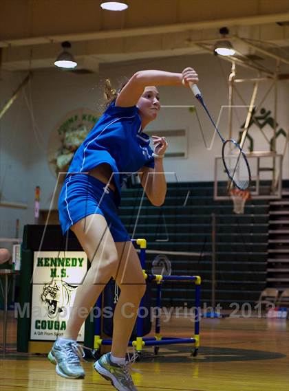 Thumbnail 1 in Nassau County Girls Badminton Final  photogallery.