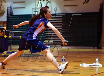 Thumbnail 2 in Nassau County Girls Badminton Final  photogallery.