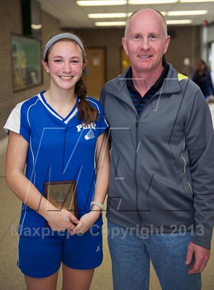Thumbnail 3 in Nassau County Girls Badminton Final  photogallery.