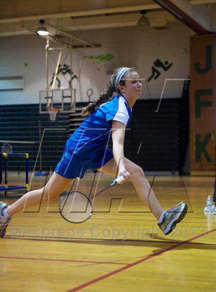 Thumbnail 3 in Nassau County Girls Badminton Final  photogallery.