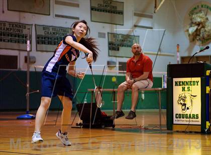 Thumbnail 2 in Nassau County Girls Badminton Final  photogallery.