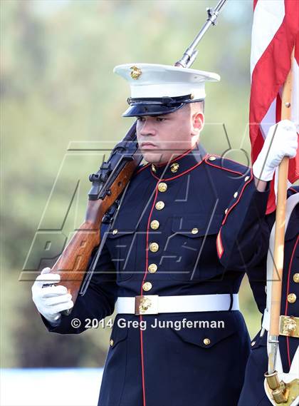 Thumbnail 2 in Churchill County vs. Cardinal Newman (Honor Bowl) photogallery.