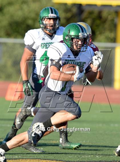 Thumbnail 2 in Churchill County vs. Cardinal Newman (Honor Bowl) photogallery.
