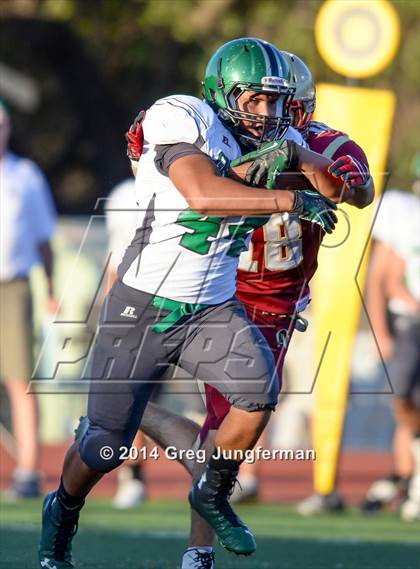 Thumbnail 1 in Churchill County vs. Cardinal Newman (Honor Bowl) photogallery.
