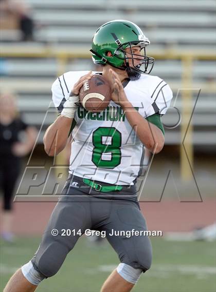 Thumbnail 2 in Churchill County vs. Cardinal Newman (Honor Bowl) photogallery.