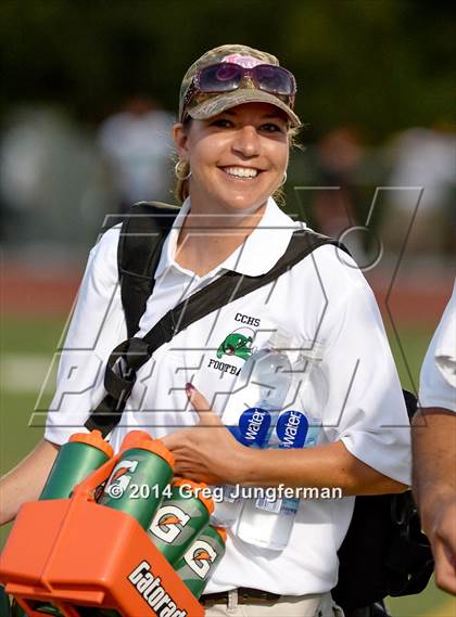 Thumbnail 2 in Churchill County vs. Cardinal Newman (Honor Bowl) photogallery.