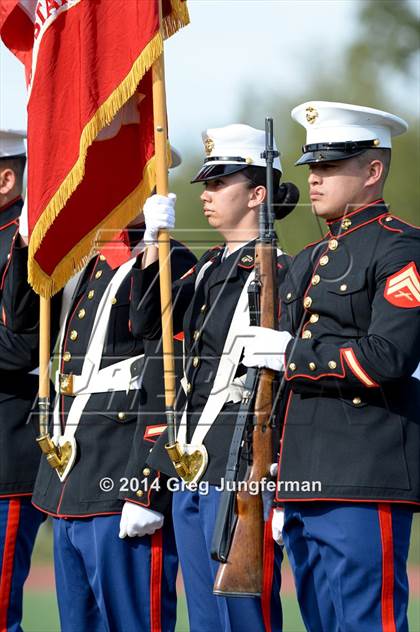 Thumbnail 2 in Churchill County vs. Cardinal Newman (Honor Bowl) photogallery.