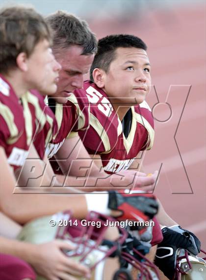 Thumbnail 3 in Churchill County vs. Cardinal Newman (Honor Bowl) photogallery.
