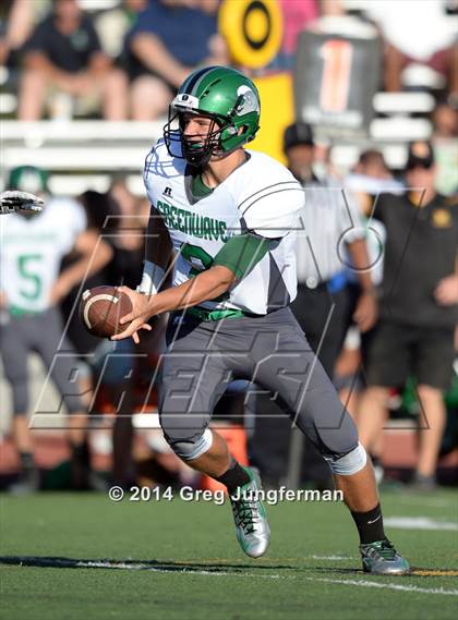 Thumbnail 3 in Churchill County vs. Cardinal Newman (Honor Bowl) photogallery.