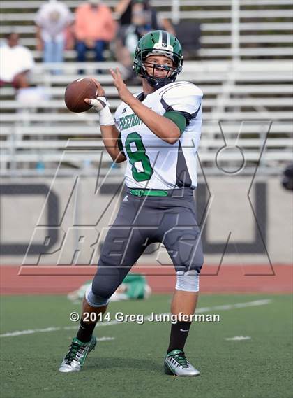 Thumbnail 2 in Churchill County vs. Cardinal Newman (Honor Bowl) photogallery.