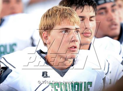 Thumbnail 2 in Churchill County vs. Cardinal Newman (Honor Bowl) photogallery.