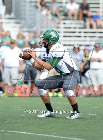 Thumbnail 2 in Churchill County vs. Cardinal Newman (Honor Bowl) photogallery.