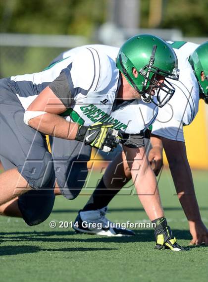 Thumbnail 2 in Churchill County vs. Cardinal Newman (Honor Bowl) photogallery.