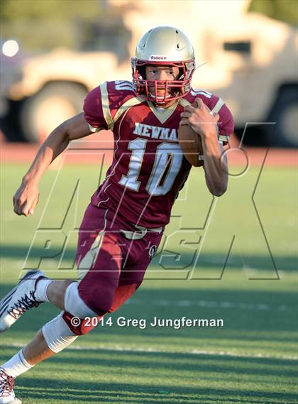 Thumbnail 1 in Churchill County vs. Cardinal Newman (Honor Bowl) photogallery.
