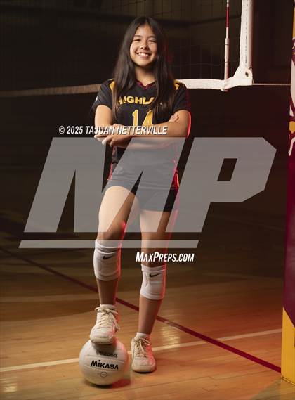 Thumbnail 3 in Highland Volleyball (Team & Individual) photogallery.