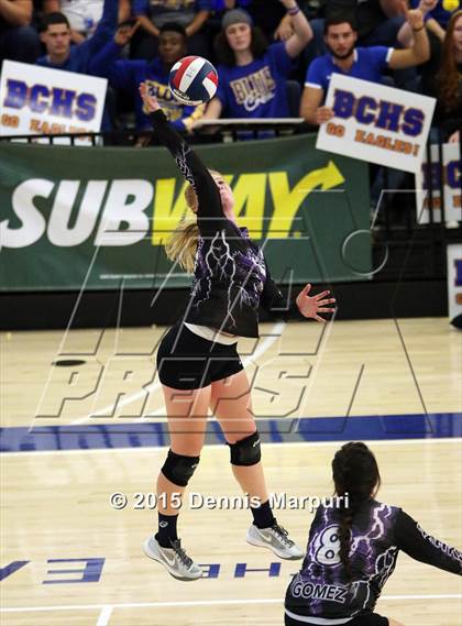 Thumbnail 1 in Mission Oak vs. Bakersfield Christian (CIF Central D3 Final) photogallery.