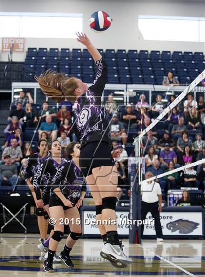Thumbnail 2 in Mission Oak vs. Bakersfield Christian (CIF Central D3 Final) photogallery.