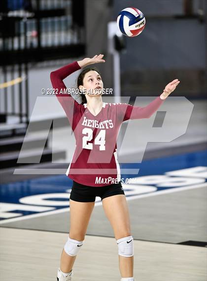 Thumbnail 2 in Cypress Creek vs. Heights (UIL Volleyball 6A Bi-District Playoff) photogallery.