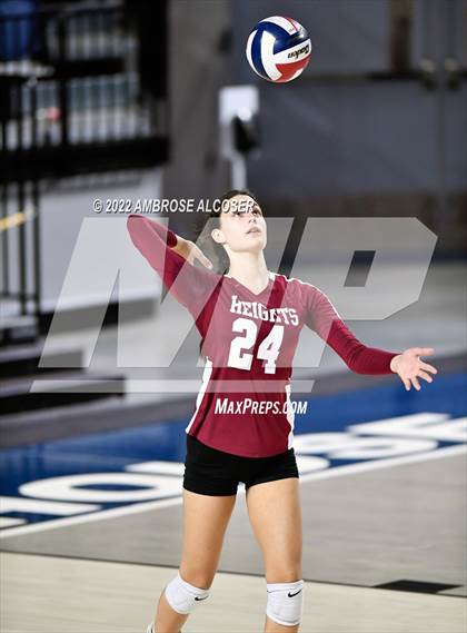 Thumbnail 3 in Cypress Creek vs. Heights (UIL Volleyball 6A Bi-District Playoff) photogallery.
