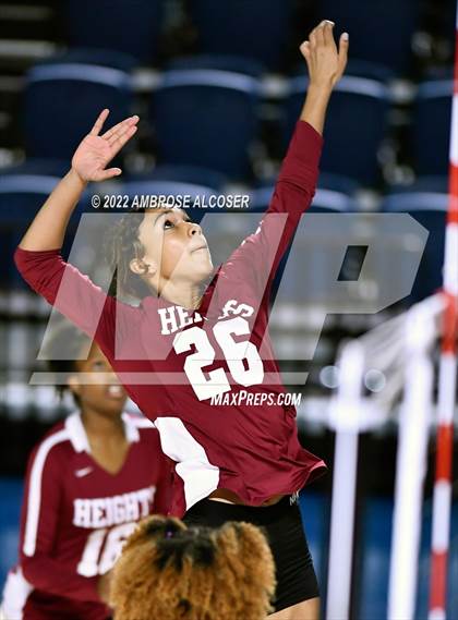 Thumbnail 2 in Cypress Creek vs. Heights (UIL Volleyball 6A Bi-District Playoff) photogallery.