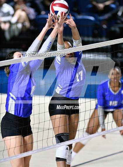 Thumbnail 1 in Cypress Creek vs. Heights (UIL Volleyball 6A Bi-District Playoff) photogallery.