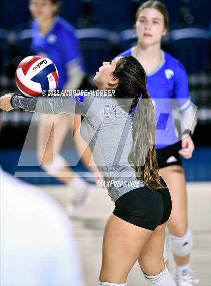 Thumbnail 3 in Cypress Creek vs. Heights (UIL Volleyball 6A Bi-District Playoff) photogallery.