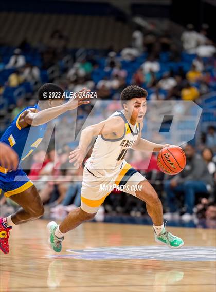 Thumbnail 3 in Oak Cliff Faith Family Academy vs Washington (UIL 5A Basketball Final) photogallery.