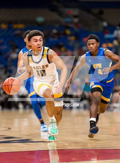 Thumbnail 1 in Oak Cliff Faith Family Academy vs Washington (UIL 5A Basketball Final) photogallery.