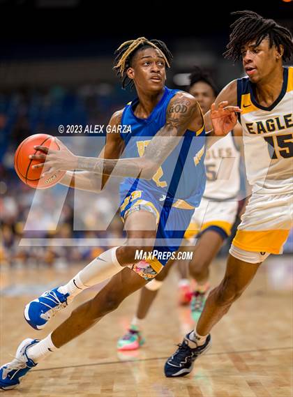Thumbnail 2 in Oak Cliff Faith Family Academy vs Washington (UIL 5A Basketball Final) photogallery.