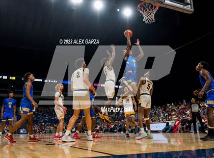 Thumbnail 1 in Oak Cliff Faith Family Academy vs Washington (UIL 5A Basketball Final) photogallery.