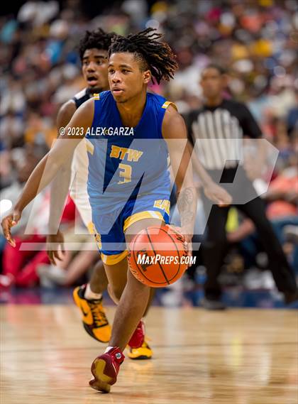 Thumbnail 1 in Oak Cliff Faith Family Academy vs Washington (UIL 5A Basketball Final) photogallery.