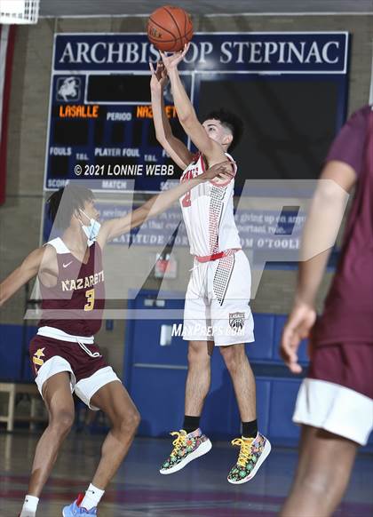 Thumbnail 2 in Nazareth vs LaSalle Academy (CHSAA Spring Tournament) photogallery.