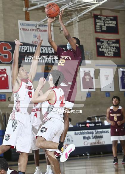 Thumbnail 2 in Nazareth vs LaSalle Academy (CHSAA Spring Tournament) photogallery.