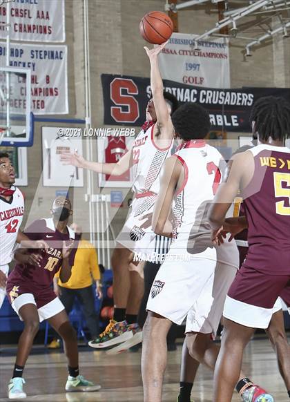 Thumbnail 3 in Nazareth vs LaSalle Academy (CHSAA Spring Tournament) photogallery.