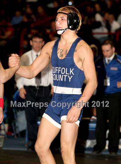 Thumbnail 1 in NYSPHSAA Championships  (D1 Wrestleback 3/4th Place) photogallery.