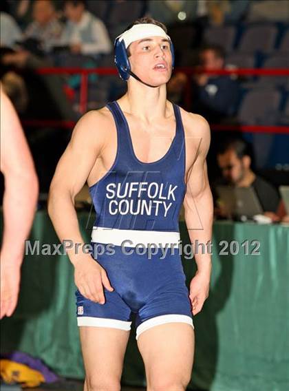 Thumbnail 1 in NYSPHSAA Championships  (D1 Wrestleback 3/4th Place) photogallery.