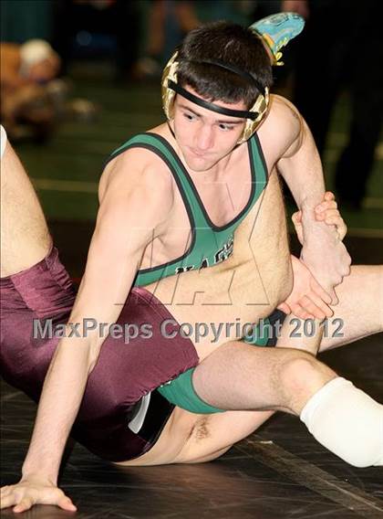 Thumbnail 1 in NYSPHSAA Championships  (D1 Wrestleback 3/4th Place) photogallery.