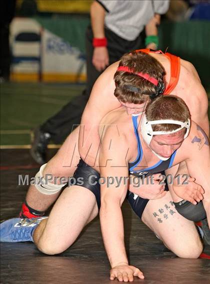 Thumbnail 2 in NYSPHSAA Championships  (D1 Wrestleback 3/4th Place) photogallery.