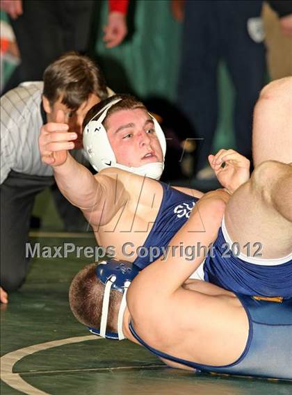 Thumbnail 2 in NYSPHSAA Championships  (D1 Wrestleback 3/4th Place) photogallery.