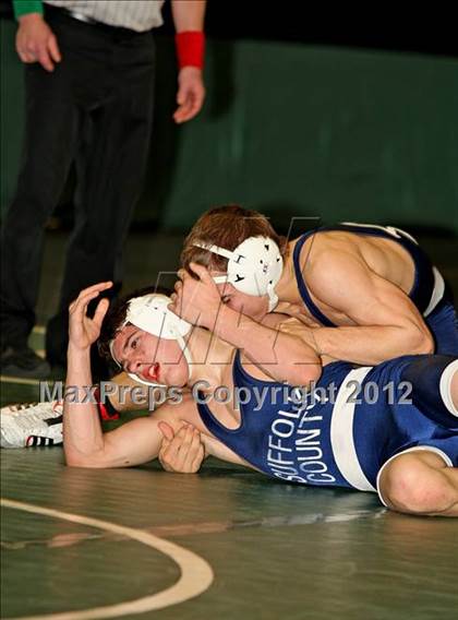 Thumbnail 3 in NYSPHSAA Championships  (D1 Wrestleback 3/4th Place) photogallery.