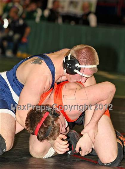 Thumbnail 2 in NYSPHSAA Championships  (D1 Wrestleback 3/4th Place) photogallery.