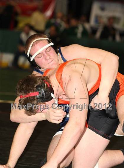 Thumbnail 1 in NYSPHSAA Championships  (D1 Wrestleback 3/4th Place) photogallery.