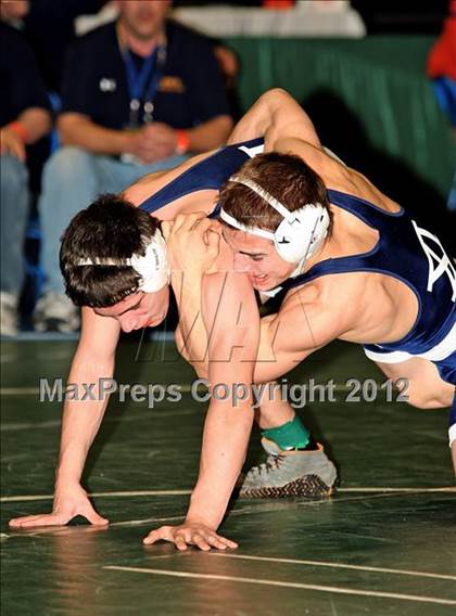 Thumbnail 2 in NYSPHSAA Championships  (D1 Wrestleback 3/4th Place) photogallery.