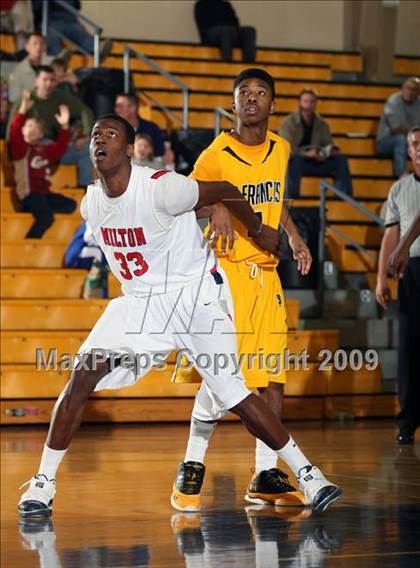 Thumbnail 3 in St. Frances Academy vs Milton (City of Palms Classic) photogallery.