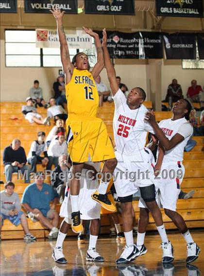 Thumbnail 3 in St. Frances Academy vs Milton (City of Palms Classic) photogallery.