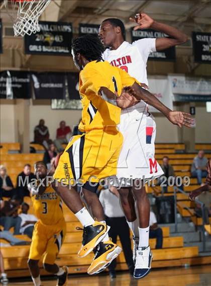 Thumbnail 1 in St. Frances Academy vs Milton (City of Palms Classic) photogallery.