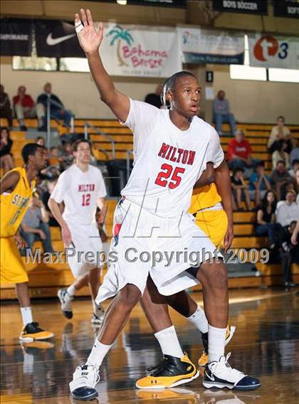 Thumbnail 2 in St. Frances Academy vs Milton (City of Palms Classic) photogallery.