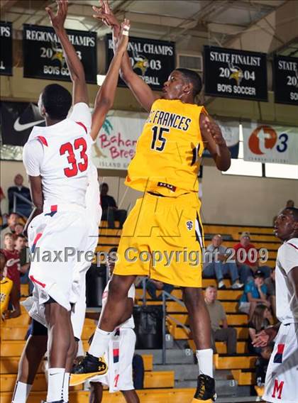 Thumbnail 1 in St. Frances Academy vs Milton (City of Palms Classic) photogallery.